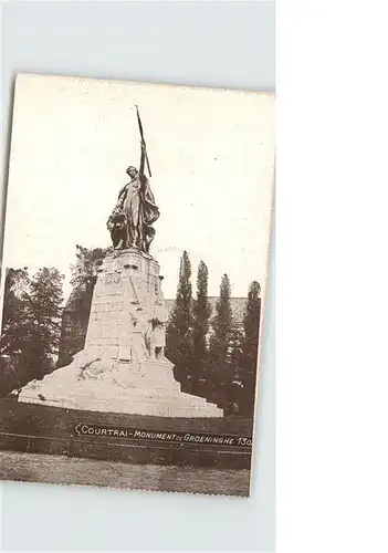 Courtrai Flandre Monument Groeninghe Kat. Kortrijk