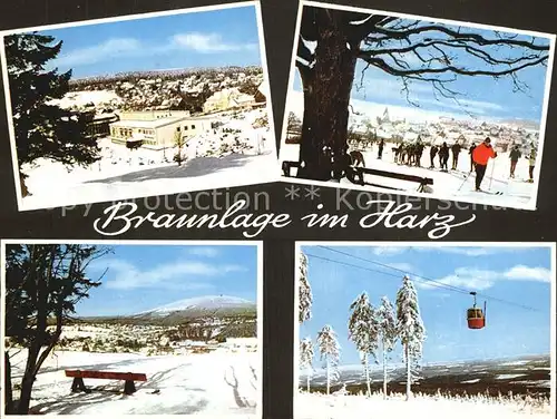 Braunlage Skigebiet Seilbahn Kat. Braunlage Harz