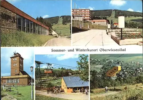 Oberwiesenthal Erzgebirge Hallenschwimmbad Skisprungschanze Erholungsheim Aktivist Kat. Oberwiesenthal