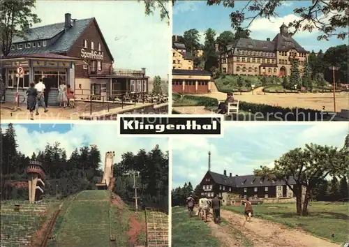Klingenthal Vogtland Sport Hotel Grosse Aschbergschanze Jugendherberge Kat. Klingenthal Sachsen