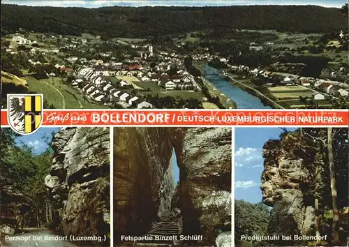 Bollendorf Fliegeraufnahme Felsen Binzell Schluerff Predigtstuhl Bollendorf Kat. Bollendorf