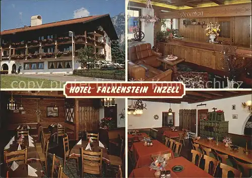 Inzell Hotel Falkenstein Gaststube Bar  Kat. Inzell