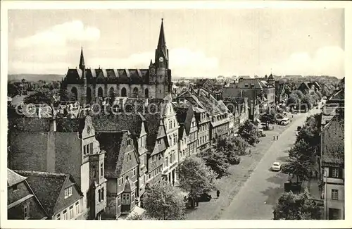 Friedberg Hessen Kaiserstrasse Stadtkirche Kat. Friedberg (Hessen)