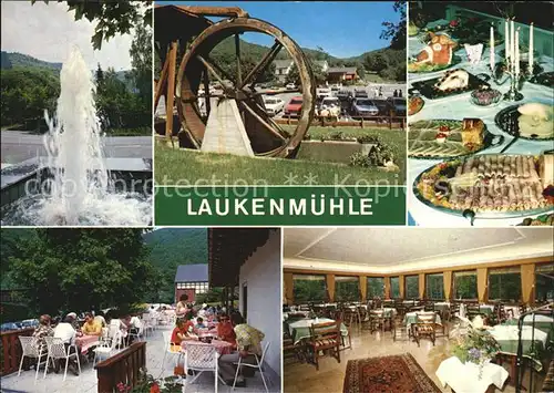 Lorchhausen Rheingau Restaurant Laukenmuehle Kat. Lorch
