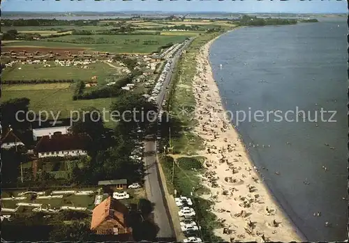 Gluecksburg Ostseebad Fliegeraufnahme Strand Holnis Kat. Gluecksburg (Ostsee)