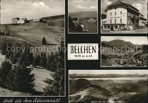 Schoenau Schwarzwald Hotel Belchenhaus  Kat. Schoenau im Schwarzwald