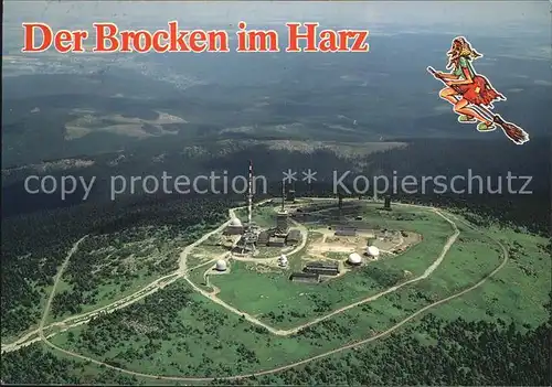 Brocken Harz Fliegeraufnahme