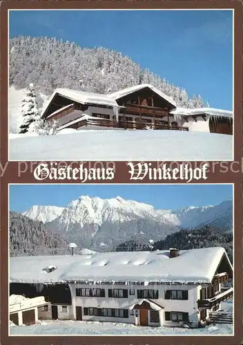 Tiefenbach Oberstdorf Gaestehaus Winkelhof Kat. Oberstdorf