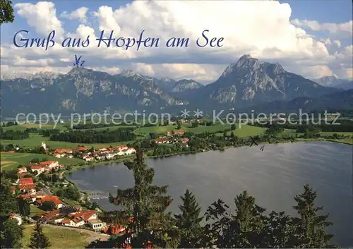 Hopfen See Panorama Alpen Kat. Fuessen