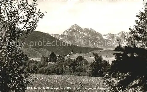 Bad Kohlgrub Klammspitze mit Saulgruber Kircherl Kat. Bad Kohlgrub