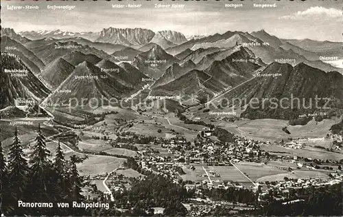 Ruhpolding Panoramakarte Kat. Ruhpolding