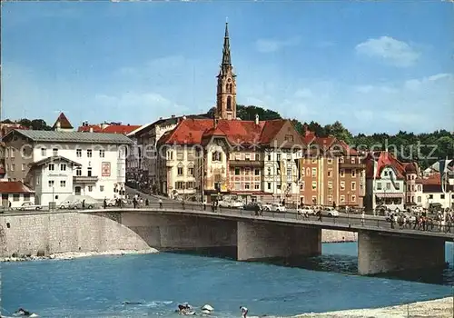 Bad Toelz Marienstift Isarbruecke  Kat. Bad Toelz