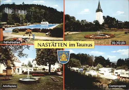 Nastaetten Taunus Evangelische Kirche Adolfsplatz Campingplatz Kat. Nastaetten