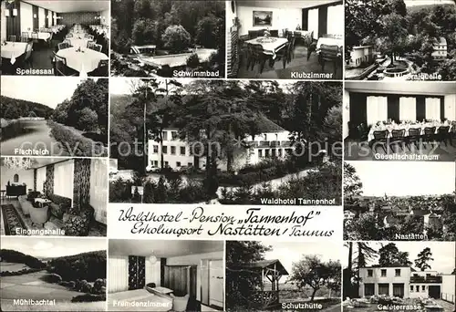 Nastaetten Taunus Waldhotel Pension Tannenhof Kat. Nastaetten