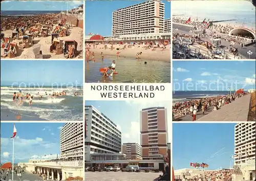 Westerland Sylt Nordseeheilbad Strand Hotelanlagen Kat. Westerland