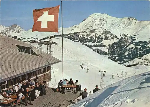 Lenk Simmental Bergstation Sesselbahn Albristhorn Kat. Lenk Simmental