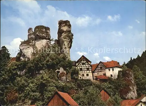 Tuechersfeld Gasthof Cafe Puettlachtal Kat. Pottenstein