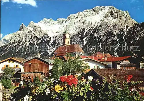 Mittenwald Bayern Panorama Kat. Mittenwald