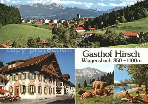 Wiggensbach Gasthof Hirsch Kat. Wiggensbach