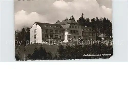 Fischbachau Kinderkrankenhaus Achatswies Kat. Fischbachau