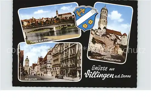 Villingen Schwenningen Schloss Koenigstrasse Donaupartie Kat. Villingen Schwenningen