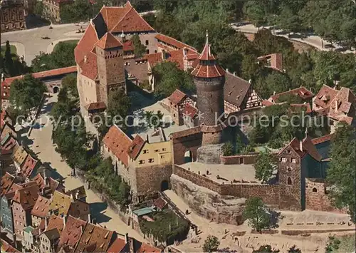 Nuernberg Blick zur Burg Kat. Nuernberg