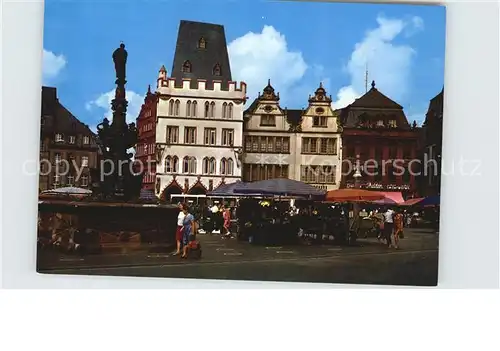 Trier Steipe und Petrusbrunnen Kat. Trier