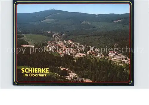 Schierke Harz Fliegeraufnahme Kat. Schierke Brocken