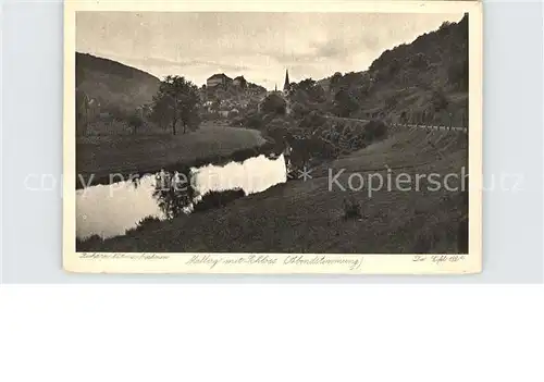 Malberg Eifel mit Schloss Kat. Malberg