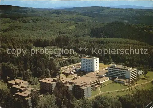 Weiskirchen Saar Kurzentrum Schwarzwaelder Hochwald Sanatorium Baerenfels Sanatorium Fliegeraufnahme Kat. Weiskirchen Saar