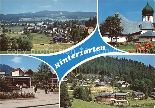 Hinterzarten Teilansichten Heilklimatischer Kurort und Wintersportplatz Kirche Schwarzwald Kat. Hinterzarten