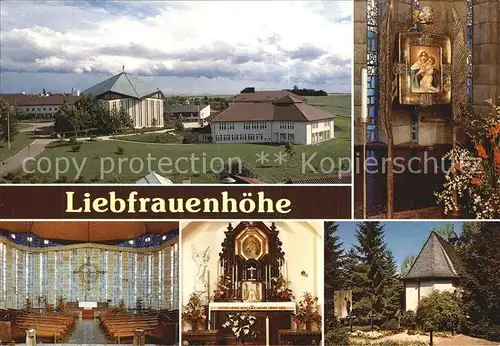 Ergenzingen Kroenungskirche Liebfrauenhoehe Altar Kapelle Kat. Rottenburg am Neckar