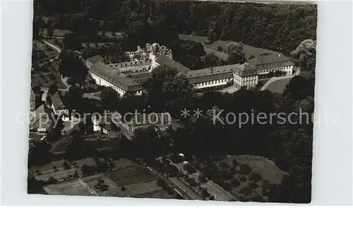 Arnsburg Hessen Fliegeraufnahme Kloster mit Kirchenruine Kat. Lich