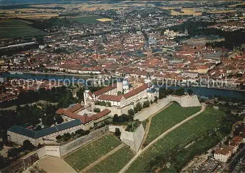 Wuerzburg Schloss Fliegeraufnahme Kat. Wuerzburg