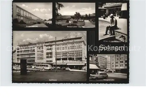 Solingen Botanischer Garten Stadt Theater Hauptstrasse Kat. Solingen