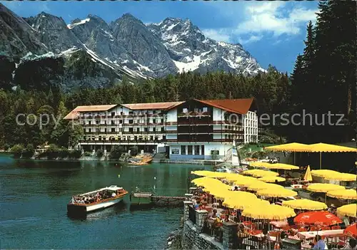 Eibsee Hotel mit Anlegestelle  Kat. Grainau