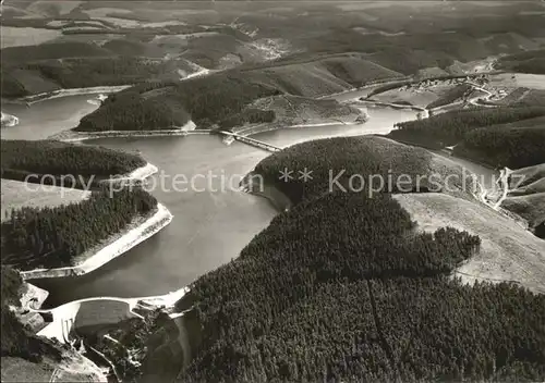 Romkerhalle Hotel und Grossrestaurant Okertalsperre Fliegeraufnahme Kat. Goslar