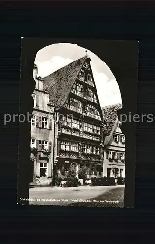 Dinkelsbuehl Hotel Deutsches Haus am Weinmarkt Kat. Dinkelsbuehl