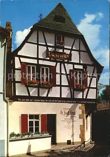 Bad Kreuznach Historisches Dr Faust Haus erbaut 1492 Kat. Bad Kreuznach