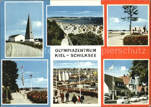 Schilksee Olympiazentrum Strand Promenade Yachthafen Kat. Kiel