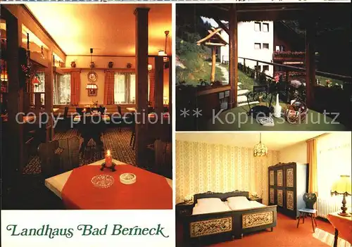 Bad Berneck Landhaus Hotel garni Fremdenzimmer Kat. Bad Berneck Fichtelgebirge