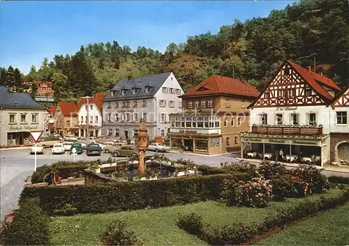 Bad Berneck Marktplatz Brunnen Kat. Bad Berneck Fichtelgebirge