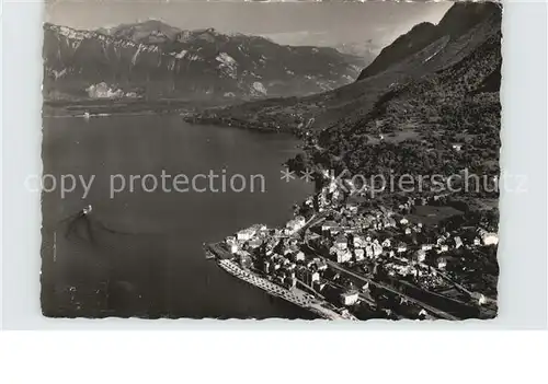 Saint Gingolph Haute Savoie Fliegeraufnahme avec Lac Leman Kat. Saint Gingolph