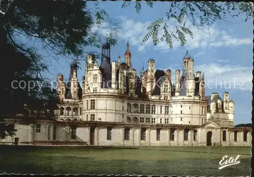 Chambord Blois Le Chateau de Chambord La facade sud Kat. Chambord