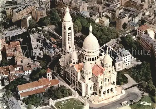 Paris Le Sacre Coeur vue aerienne Kat. Paris