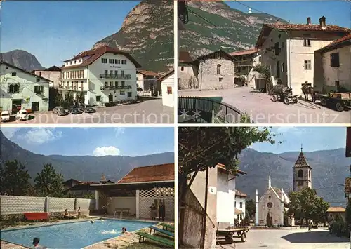 Bolzano Hotel Teutschhaus Kirche Schwimmbad  Kat. Bolzano
