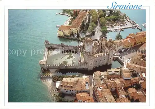 Sirmione Lago di Garda Fliegeraufnahme Kat. Italien