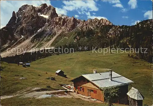 Sesto Sexten Suedtirol Rifugio Rudi Huette Rotwandwiesen  Kat. Bozen