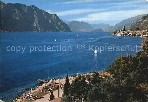 Malcesine Lago di Garda mit Strand Kat. Malcesine