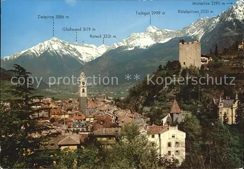 Merano Suedtirol Zielspitze Gfallwand  Kat. Merano